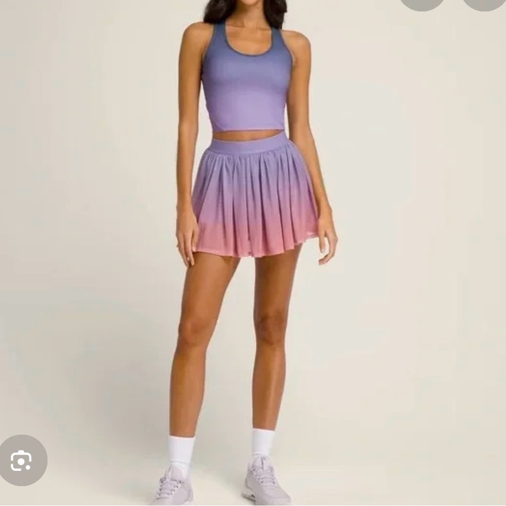 Gradient Purple and Pink Women's Tennis Skirt